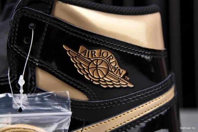 Air Jordan Metallic High (2020) Retro Gold 1 Black 555088-032 0319